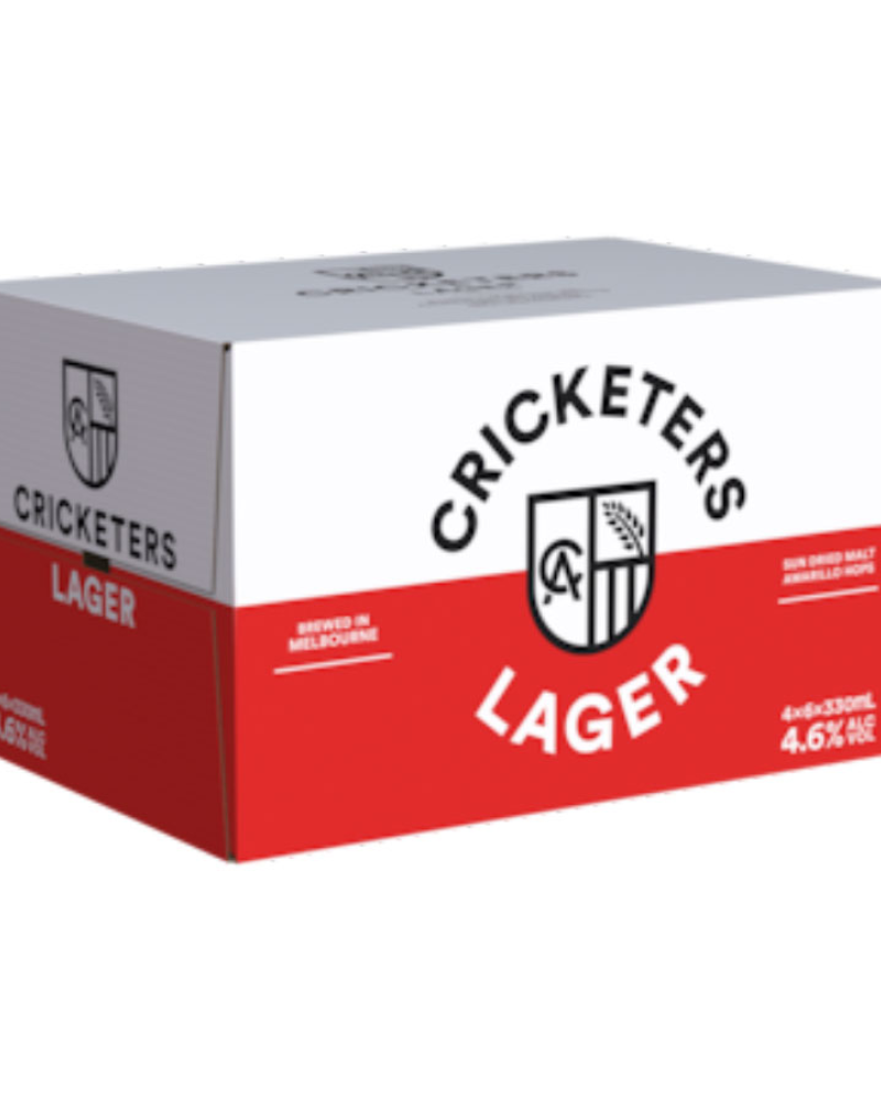 Cricketers Lager Stubbies Case 24