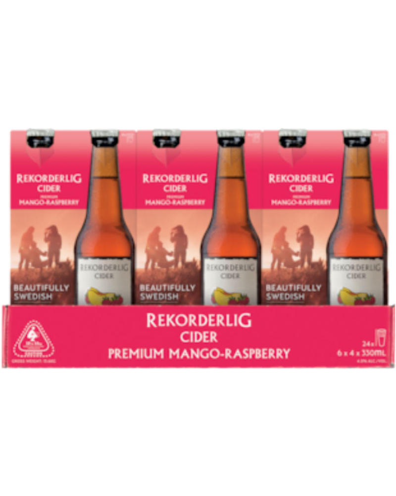 Rekorderlig Mango and Raspberry Cider Case 24 x 330ml