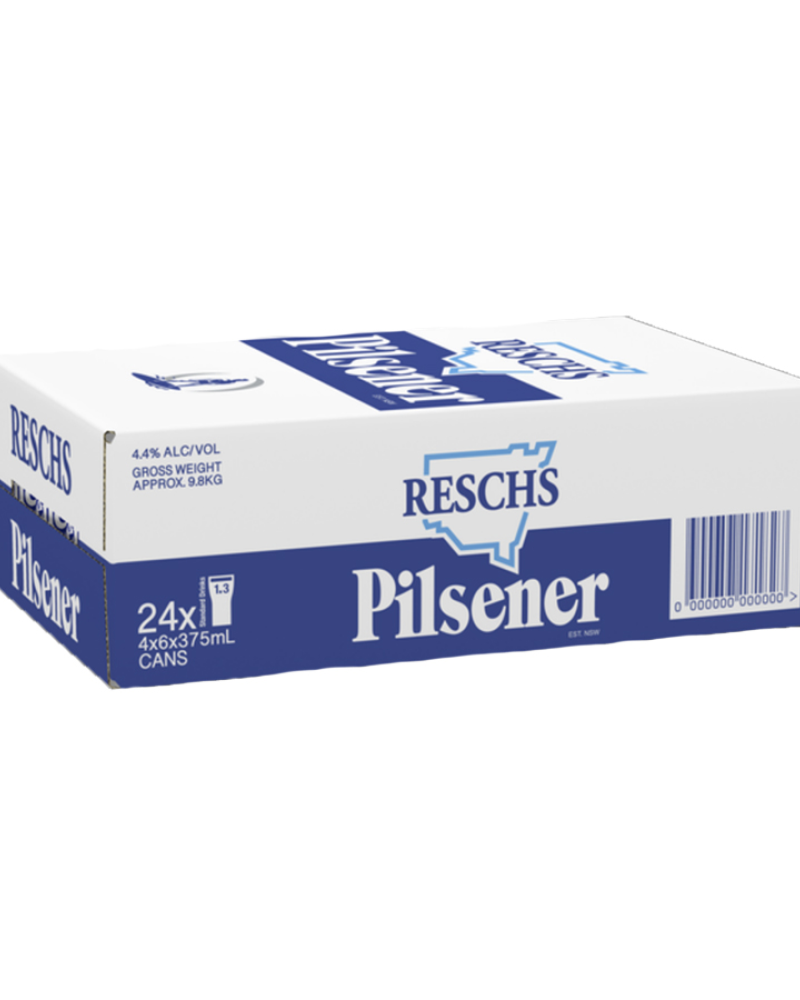 Reschs Pilsener Cans Case 24