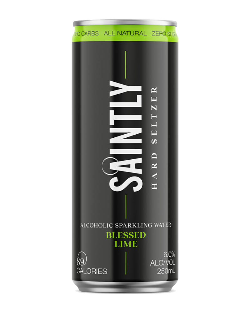 Saintly Blessed Lime Seltzer 24pk Cans