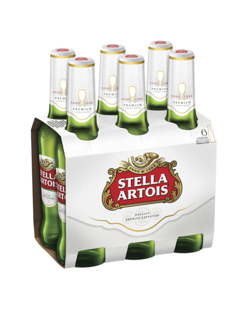 Stella Artois Beer Stubbies 6pk